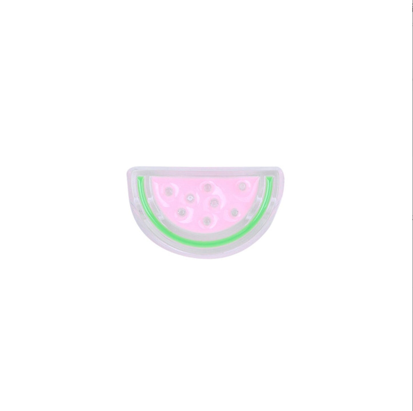 Watermelon Slice Enamel Acrylic Bead (15.5mm x 26mm, Hole: 3mm)