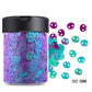 10MM AB Purple Skull, Halloween Themed Glitter Confetti Pieces (5G/10G)