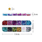 12 Color 3MM Star Glitter Flake Set for Nail Art, DIY