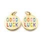 18K GOLD PLATED Good Luck Charm (16MM x 14MM)