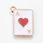 19MM x 14MM Ace of Hearts, Playing Card Themed Enamel Charm