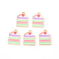 21MM x 16MM Pastel Cake Slice, Dessert Themed Enamel Charm