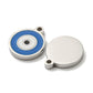 304 Stainless Steel Blue Evil Eye Charm
