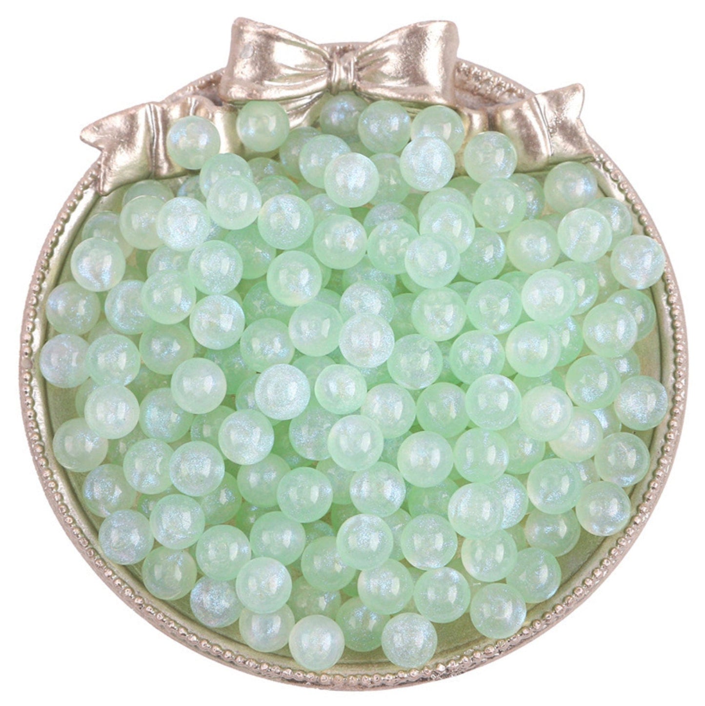 6MM/8MM Iridescent Pastel Mermaid Acrylic Faux Pearls (NO HOLE)