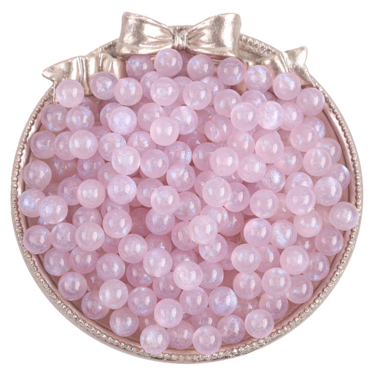 6MM/8MM Iridescent Pastel Mermaid Acrylic Faux Pearls (NO HOLE)