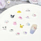 Cute Mixed Mini Cartoon Character Themed 3D Nail Art Charms, Mini Cabochon