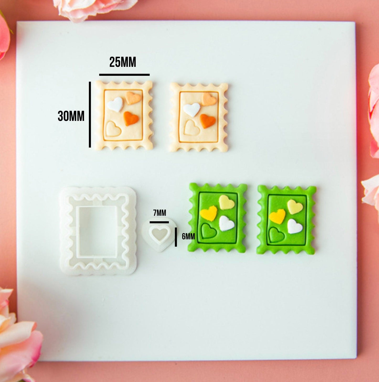 Cute Love Themed Stamp Polymer Clay Tool