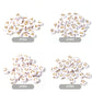A-Z Alphabet Individual Beads, Gold Letter White Bead (7MM)