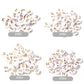 A-Z Alphabet Individual Beads, Gold Letter White Bead (7MM)