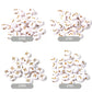 A-Z Alphabet Individual Beads, Gold Letter White Bead (7MM)