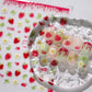 Jelly Colored Strawberry Flowers Field Themed Nail Art Stickers
