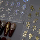 Shiny Dragon Themed Nail Art Stickers