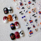 Spooky Halloween Night Themed Nail Art Stickers (TS-3296, TS-3297)