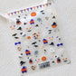 Spooky Halloween Night Themed Nail Art Stickers (TS-3296, TS-3297)