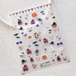 Spooky Halloween Night Themed Nail Art Stickers (TS-3296, TS-3297)