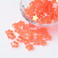 10MM AB Orange Transparent Acrylic Star Spacer Beads