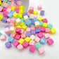 10MM Pastel Colored Cube Spacer Beads (2mm hole)