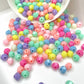 10MM Pastel Multi-Sided Acrylic Spacer Beads