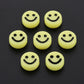 10MM Yellow Smiley Face Acrylic Bead (10MM x 5MM)