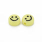 10MM Yellow Smiley Face Acrylic Bead (10MM x 5MM)