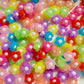 Chunky 12MM Bright Colored Jelly Daisy Flower Acrylic Beads