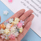 Chunky 15.5MM Mixed Color AB Transparent Sakura Flower Acrylic Beads