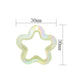 30MM Transparent Acrylic Star Cut Out Pendant Charm (Mixed Colors)