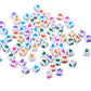 6MM Acrylic White Square Colorful Heart Beads (6mm; 200/400 PCS.)