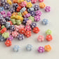 7MM Flower Acrylic Spacer Beads