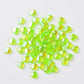 8MM AB Green Transparent Acrylic Heart Spacer Beads with Vertical Hole