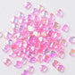 8MM Light Pink Acrylic Heart Spacer Beads with Vertical Hole