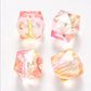 8MM Yellow Pink Multi-Sided Two Tone Color Beads