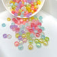 9MM AB Jelly Colored Acrylic Flat Round Bead