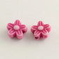 9MM Tropical Flower Themed Acrylic Spacer Beads