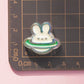 Chunky Iridescent Bunny Planet Acrylic Bead (25x25mm)