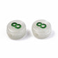 Glow-in-the-Dark Mixed Color 0-9 Individual Number Acrylic Beads (7MM)