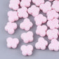 11MM Pastel Pink Acrylic Glitter Butterfly Spacer Beads