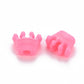 Chunky Pastel Acrylic Crown Spacer Beads (11x13.5x6.5mm)