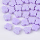 11MM Pastel Purple Acrylic Glitter Butterfly Spacer Beads