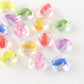 10.5MM Transparent Acrylic Heart with Colored Center Bead