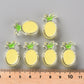 Chunky Transparent Yellow Pineapple Acrylic Bead (25x15mm)