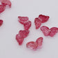 15MM Rose Red Butterfly Speckled Glass Beads