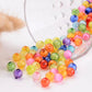 8MM Transparent Acrylic Rainbow Round Spacer Beads