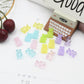 Cute Jelly Colored Gummy Bear Beads (11x17mm) with Vertical Hole
