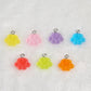 Cute Solid Colored Paw with Eye pin Charm (15mm x 11mm)