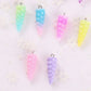 Cute Pastel Unicorn Horn Resin Charm with Eye Pin (9mm x 25mm)