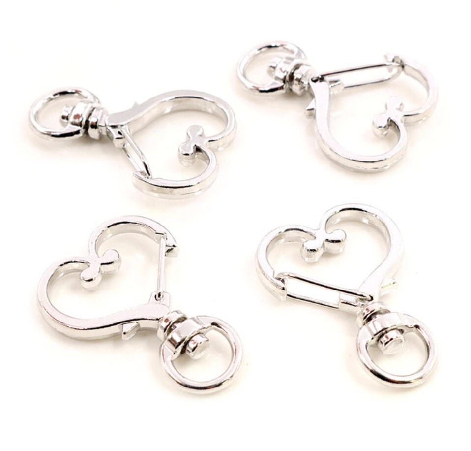 Silver Heart Shaped Key Ring