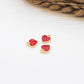 Small Heart Enamel Charm (7mm x 8mm)