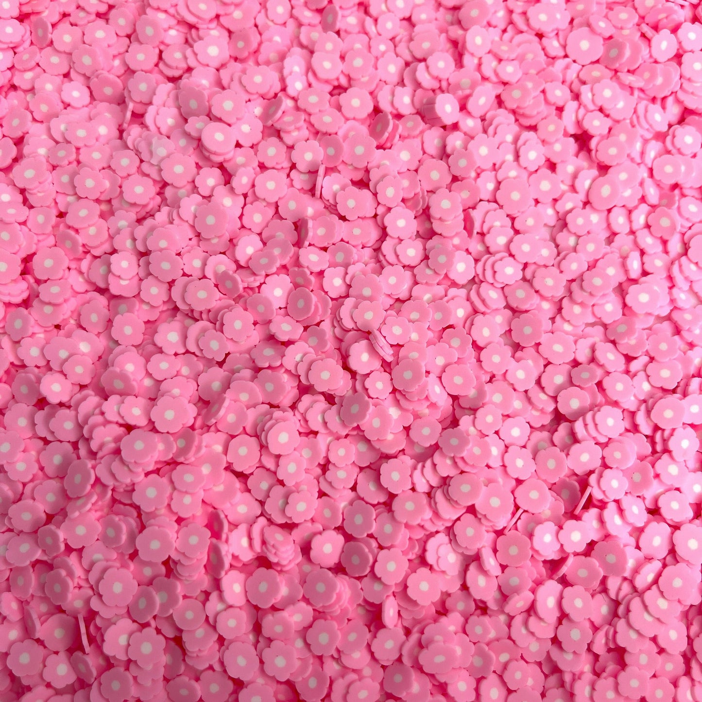 5MM Pink Flower, Floral Polymer Clay Sprinkle (NOT EDIBLE) D29-10