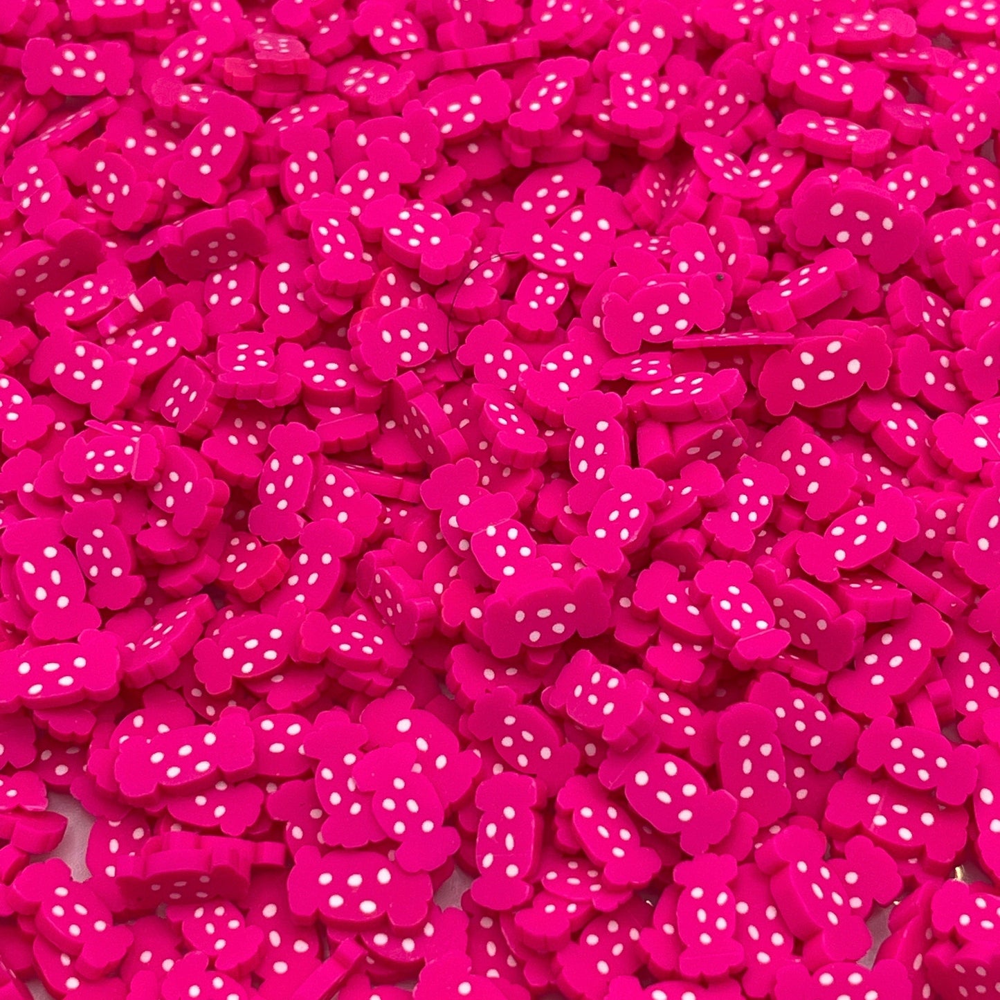 FAKE 10MM Pink Candy Polymer Clay Sprinkle (NOT EDIBLE) D21-17